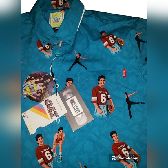 RSVLTS Saved By The Bell Mens Beach Slater Shirt - Picture 5 of 7